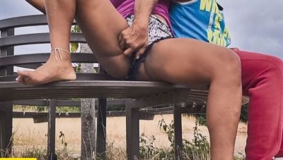 In a Park – Stepmom Seduced Me and Let Me Touch Her Pussy