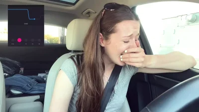 Cumming embarassingly Hard in a Starbucks Drive Thru (lush Control Part 2)