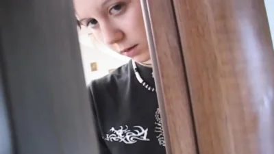 Innocent teenie finds out her slut stepmother fucking with a stranger