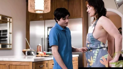 MOMMY’S BOY – Naughty MILF Siri Dahl’s Caught Naked in the Kitchen! Pervert Stepson Banged Her Hard!