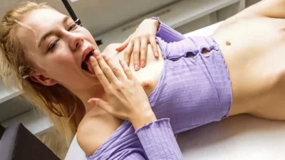 Petite 18yo White Girl SLOPPY DEEP THROAT By BWC Leaves Her Soaked In Spit